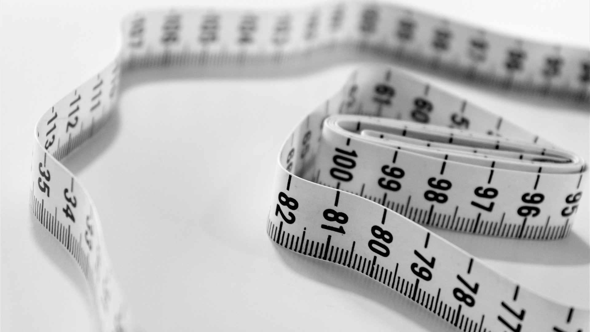 A measuring tape